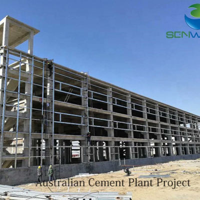 Αποθήκη από χαλύβδινη κατασκευή με πιστοποίηση ISO 9001 και στρογγυλή χαλύβδινη υποστήριξη