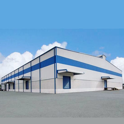 Q235B Q345B Κατασκευαστικά εργοστάσια Κτίρια γραφείων με πλαίσια από χάλυβα Μεγάλες βιομηχανικές αποθήκες