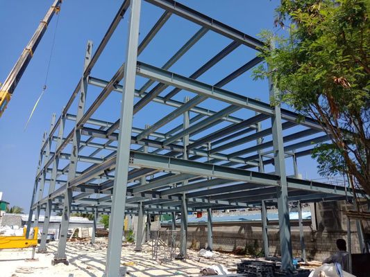 Δυνατά συγκολλημένα δομικά κτίρια από χάλυβα H με ατσάλινη δομή / σάντουιτς
