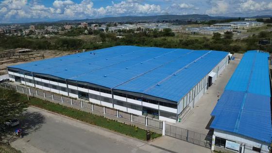 Συντονισμένη Βιομηχανική Ανάπτυξη Χάλυβα δομικά κτίρια για μεγάλες αποθήκες