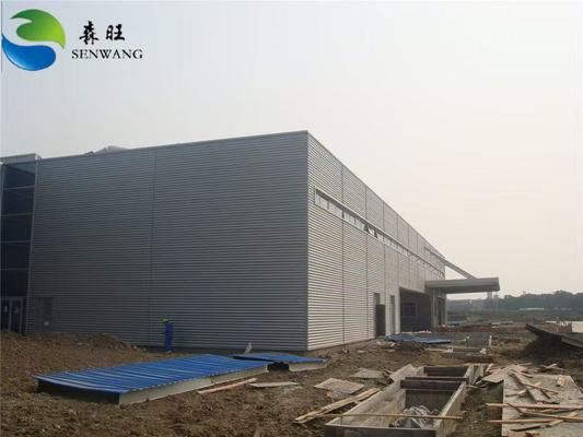 Εργαστήριο κατασκευής χάλυβα προσαρμόσιμου μεγέθους με EPS sandwich panel και μηχανικό εγκατάστασης επί τόπου