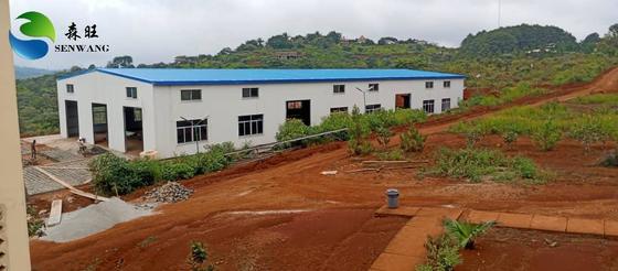 Αποθήκη από χαλύβδινη κατασκευή βαμμένη ή γαλβανισμένη κατά της διάβρωσης με κλίση στέγης 30% και χρόνος εγκατάστασης 2 έως 4 εβδομάδες