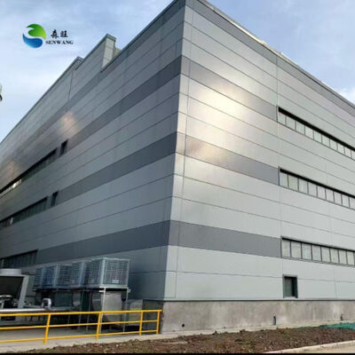 Προσαρμοσμένα μεγέθη Αποθήκη χάλυβα δομής με Q235 Q355 βαθμό χάλυβα και κλίση σχεδιασμού στέγης