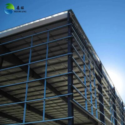 Customized Size Steel Structure Warehouse with Sloped Roof and Painted Surface Treatment for Durable Storage