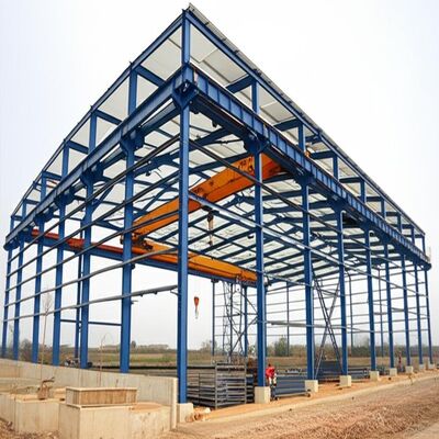 C Z σχήμα κανάλι Purlin Steel δομή Αποθήκη με γωνιακή ατσάλινη ράβδο και γερανό σύμφωνα με τις απαιτήσεις των πελατών