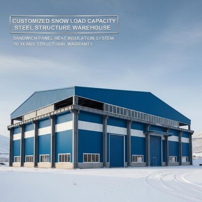 Εργαστήριο δομών γαλβανισμένου χάλυβα με ποιότητες χάλυβα Q235 Q355B, ανθεκτικές στη διάβρωση και προσαρμόσιμη χωρητικότητα φορτίου