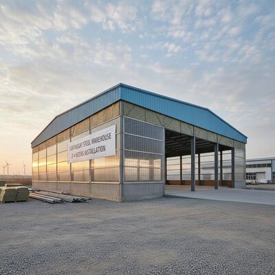 Προσαρμοσμένο Q355B Ακατέργαστο υλικό χάλυβα Προσυσκευασμένη αποθήκη χάλυβα με πάχος πάνελ σάντουιτς 50-200mm και αντοχή σε σεισμούς βαθμού 8